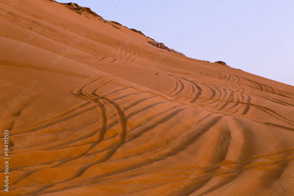 Fototapeta premium Red Dessert of Dubai