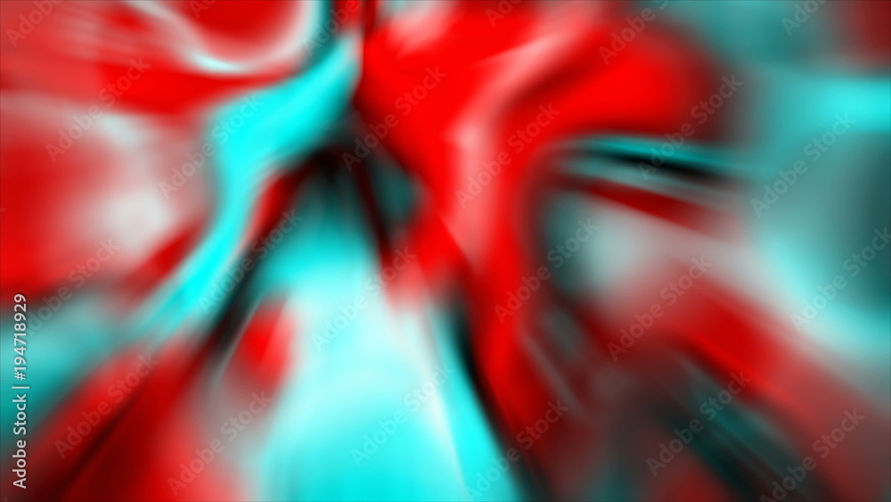 Radial shifting abstract blur, 3d rendering backdrop