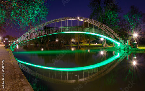 Bedford foot Bridge at night
