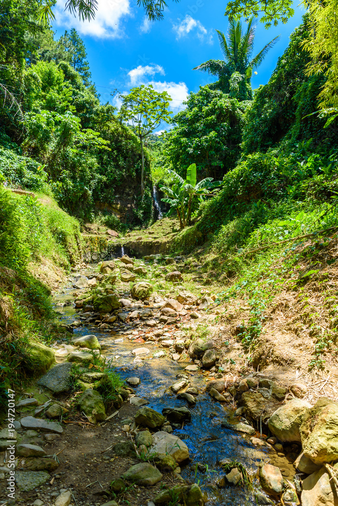 View of Drive-In Volcano Sulphur Springs on the Caribbean island of St. Lucia. La Soufriere Volcano is the only drive-in volcano in the world. View of Drive-In Volcano Sulphur Springs on the Caribbean island of St. Lucia. La Soufriere Volcano is the only drive-in volcano in the world.