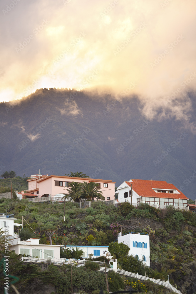Uphill Houses In La Palma