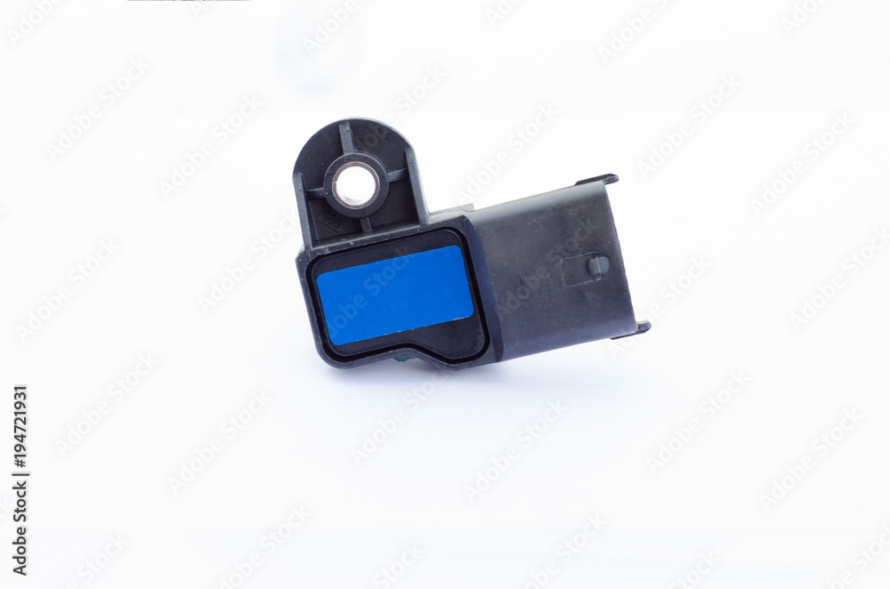 Mass flow rate sensor with blue label