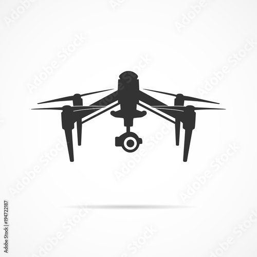 Vector image of a drone icon.