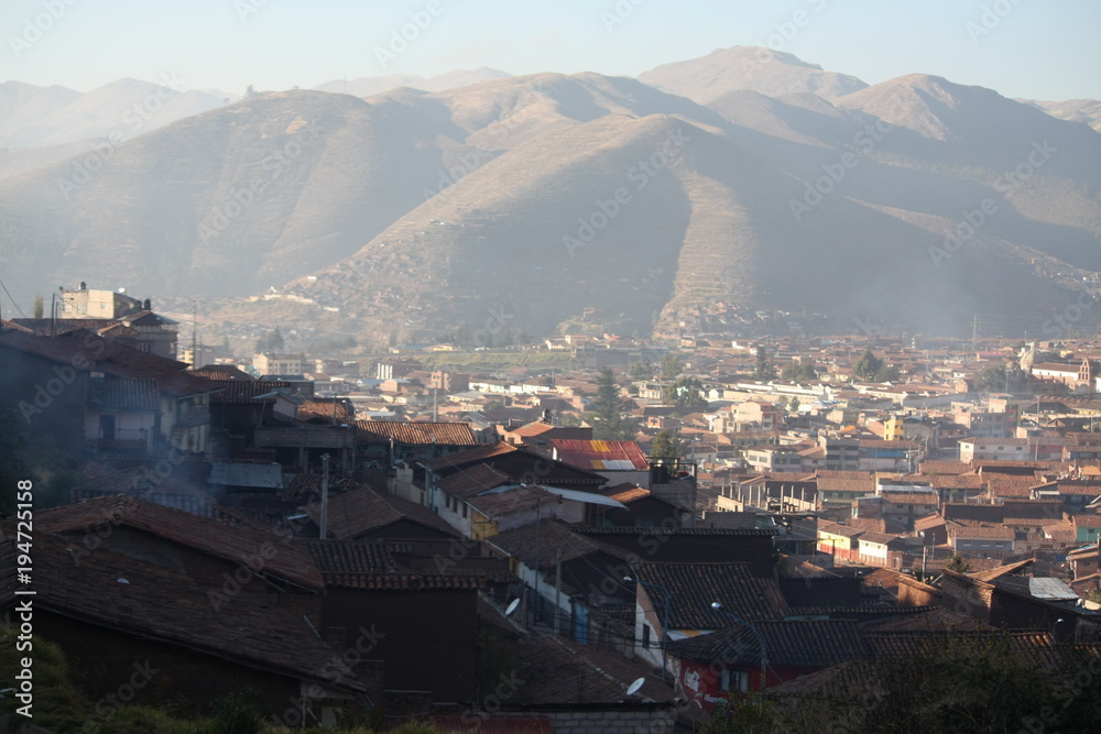 Obraz premium City of Cusco in the Morning Sun