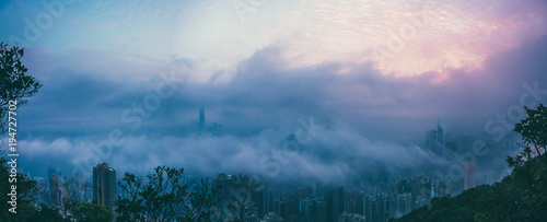 Photography Dramatic misty season in Hong Kong