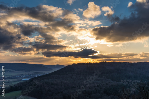 The sunset inLower Saxony  Germany