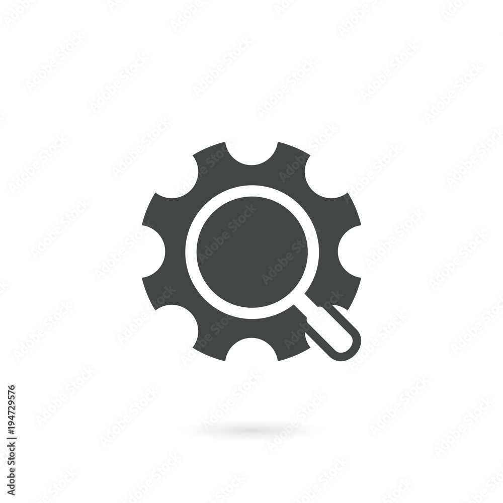 Smart Search System logo icon in one color