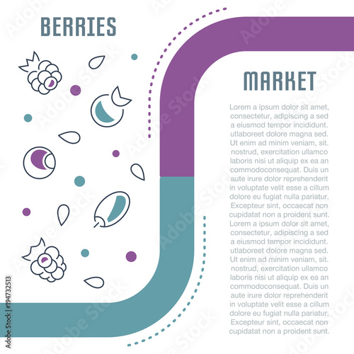 Website Banner and Landing Page of Berries Market.