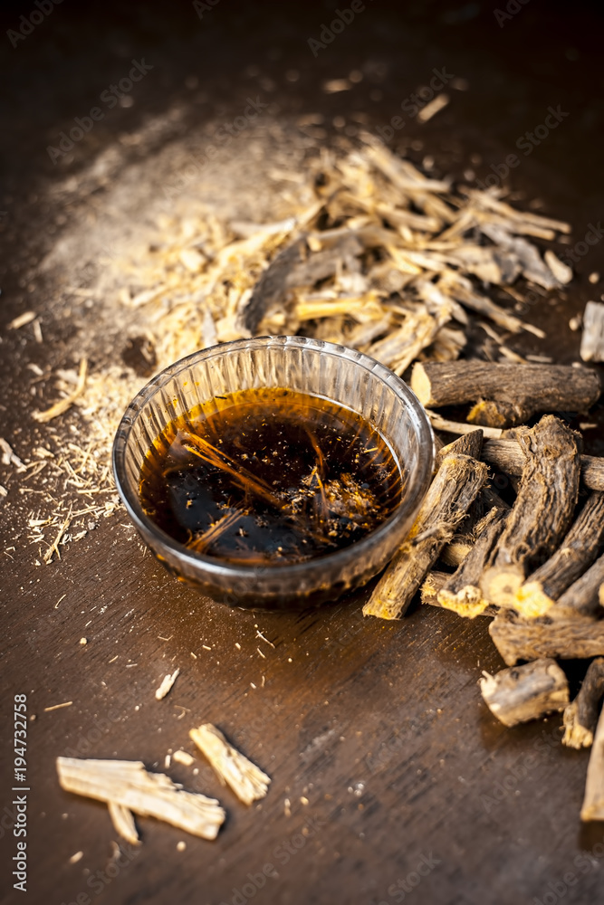 Ayurvedic herb Liquorice root,Licorice root, Mulethi or Glycyrrhiza
