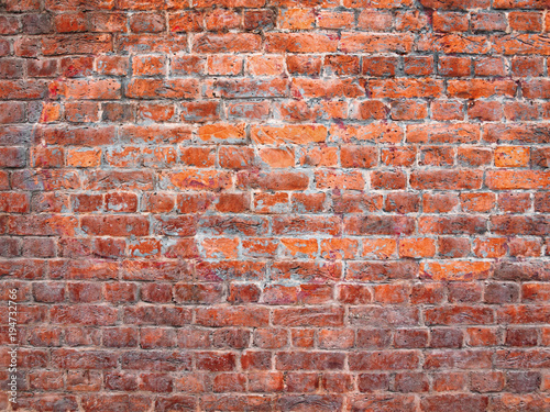 old brick wall, vintage brickwork as a background
