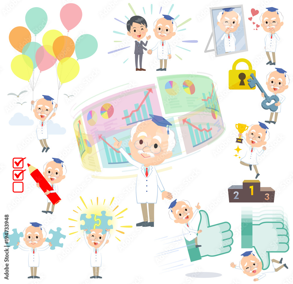 Research Doctor old men_success & positive Research Doctor old men_success & positive