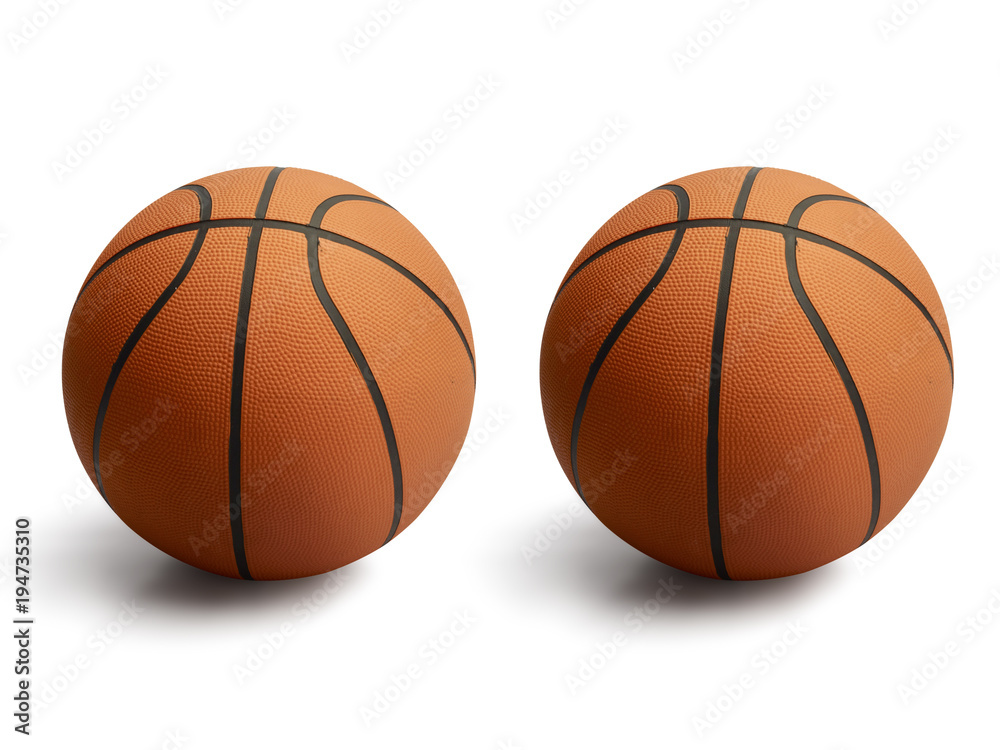 Basketball on isolated  white background