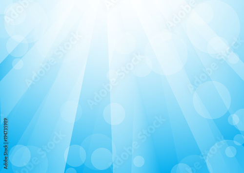 blue background with light reflections and bubbles
