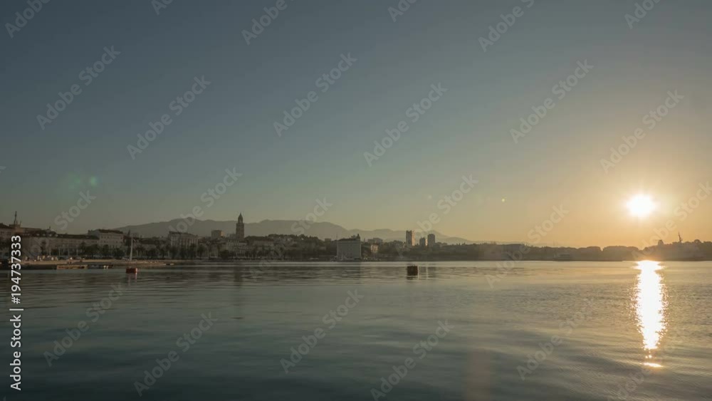 Timelapse of Split in the morning Timelapse of Split in the morning