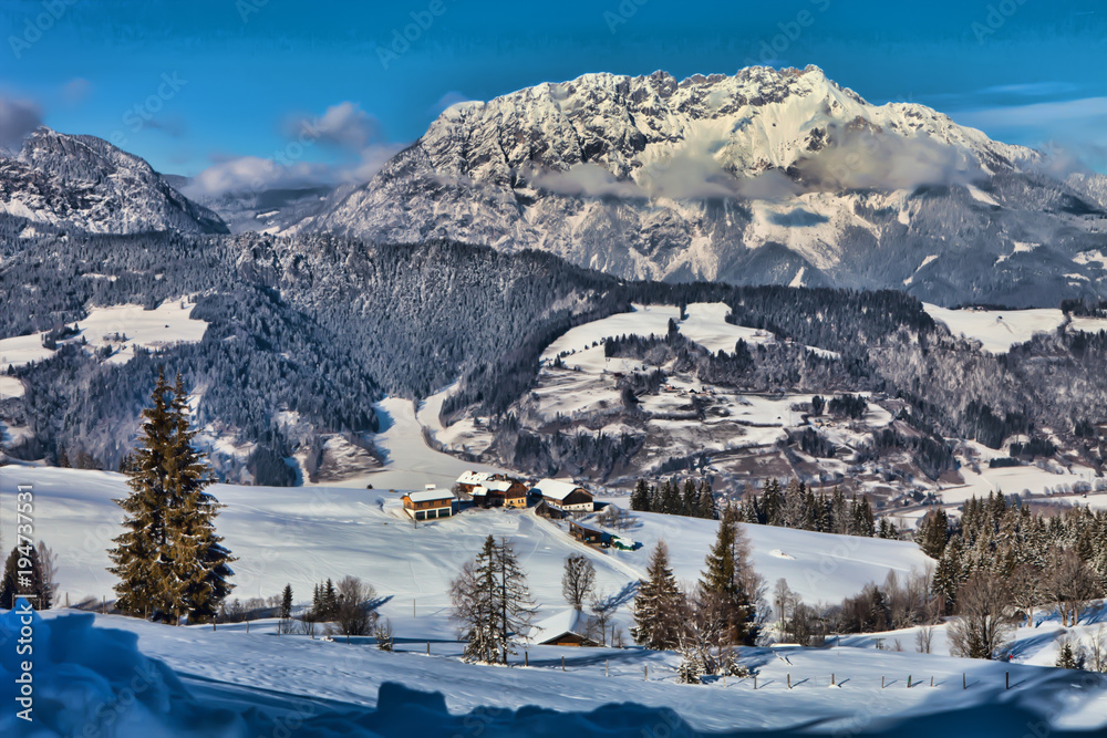 Snowy landscape, Austria