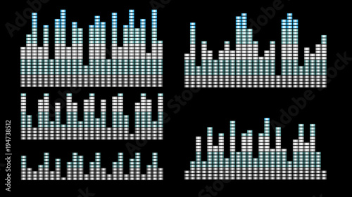 Stylish grey blue equalizer 1
