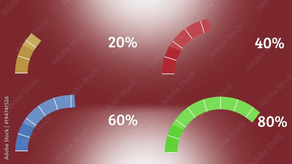 statistiques fond rouge