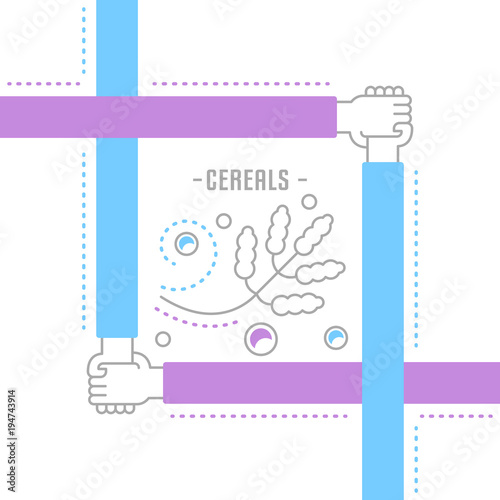 Website Banner and Landing Page of Cereals.