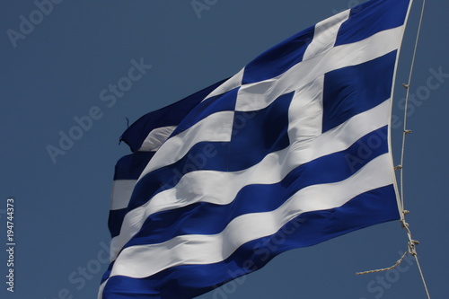 Greece flag - Flag of Greece. Hellenic Republic.