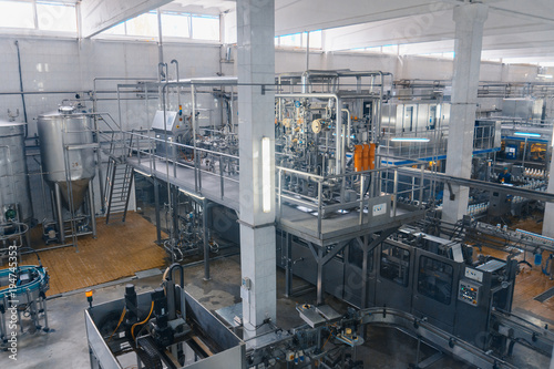 milk and cheese production plant