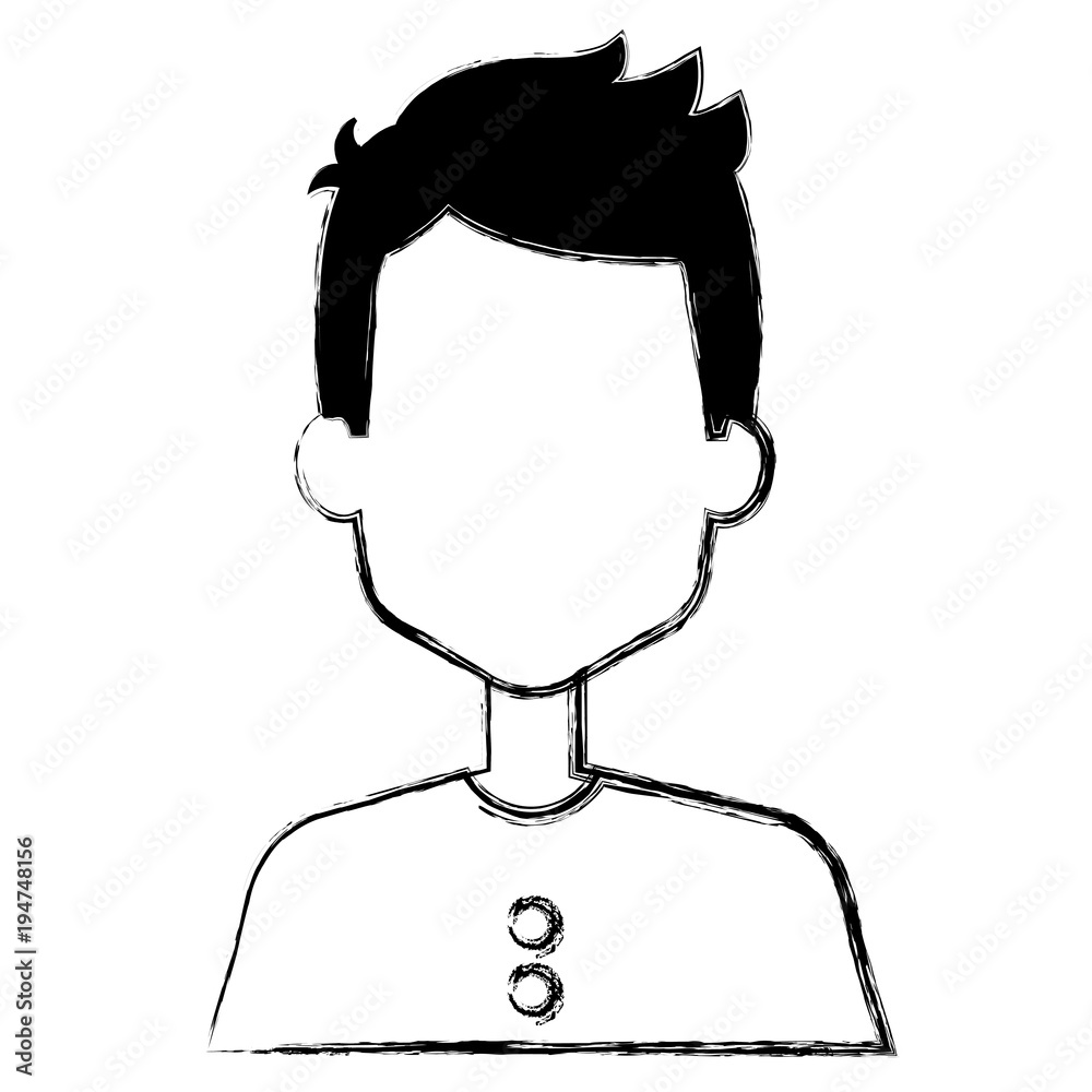 young man model avatar character vector illustration design young man model avatar character vector illustration design