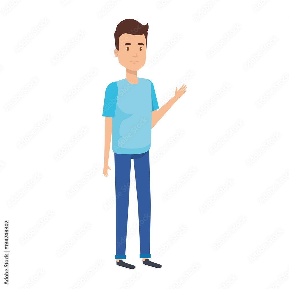 young man model avatar character vector illustration design young man model avatar character vector illustration design