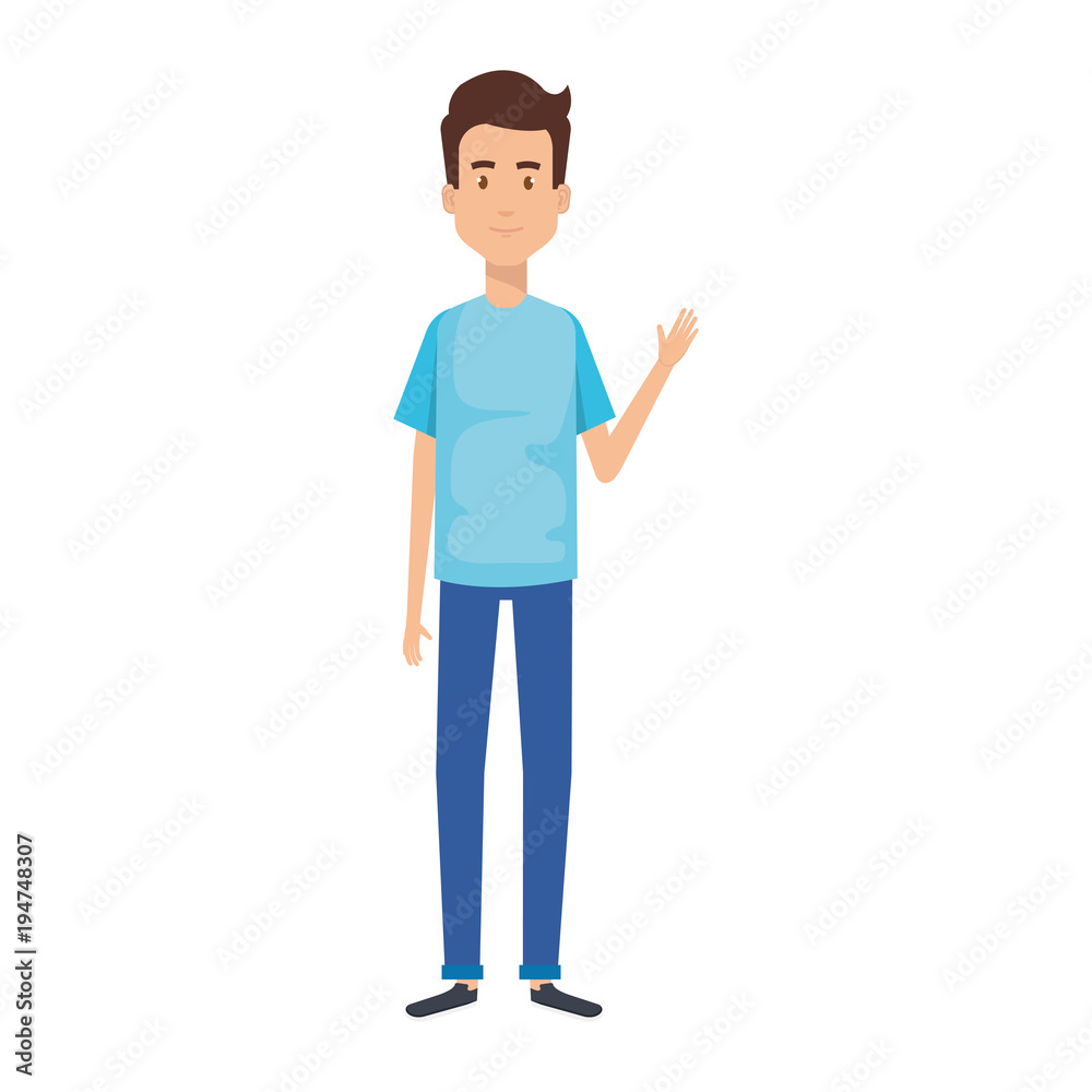 young man model avatar character vector illustration design young man model avatar character vector illustration design