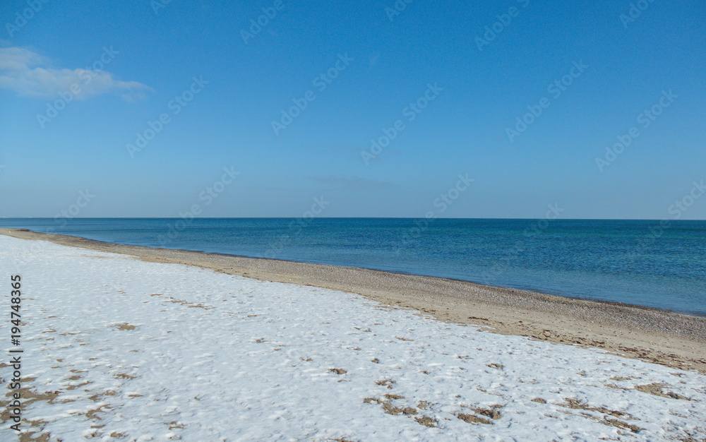 Obraz premium Strand im Winter