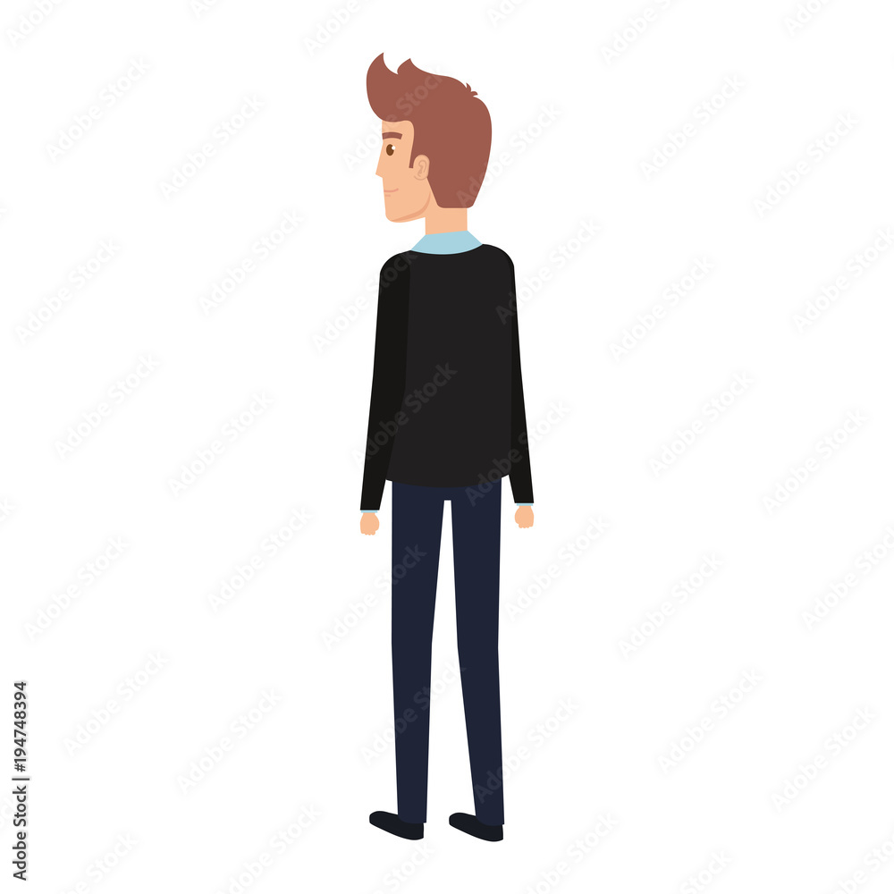 young man model avatar character vector illustration design young man model avatar character vector illustration design