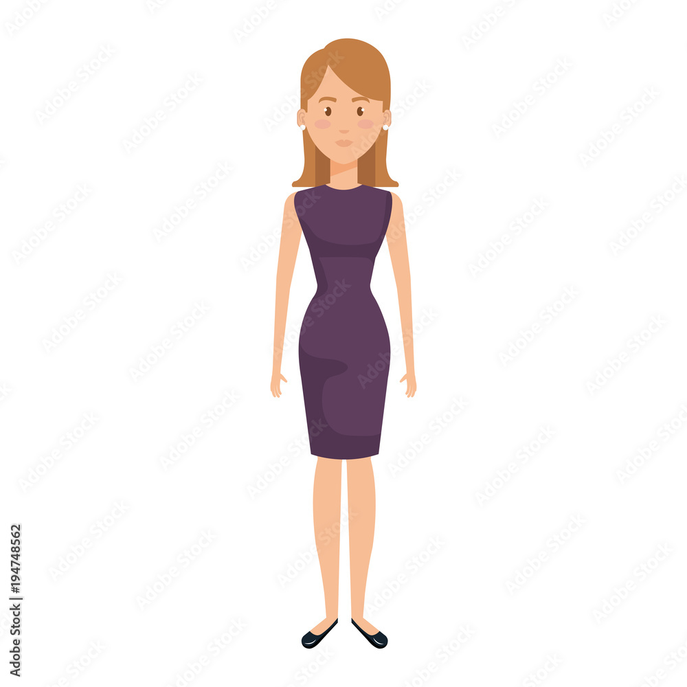 Fototapeta premium successful businesswoman avatar character vector illustration design