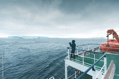 Enjoying the Landscape - Antarctica photo