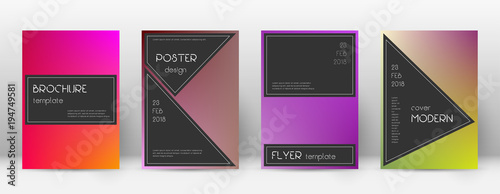 Flyer layout. Black comely template for Brochure, Annual Report, Magazine, Poster, Corporate Presentation, Portfolio, Flyer. Admirable gradient cover page.