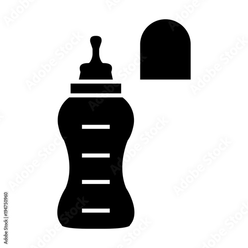 Feeding Bottle or Baby bottle for infants and young children vector illustration