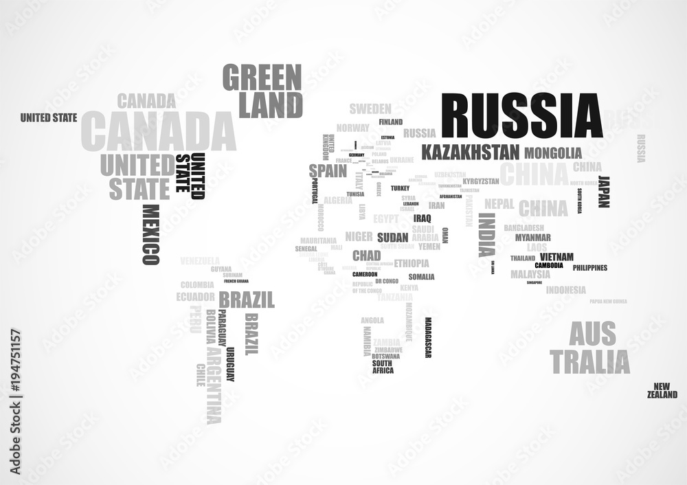 typography-world-map-with-country-names-vector-stock-vector-adobe-stock