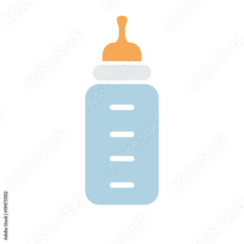 Feeding Bottle or Baby bottle for infants and young children vector illustration