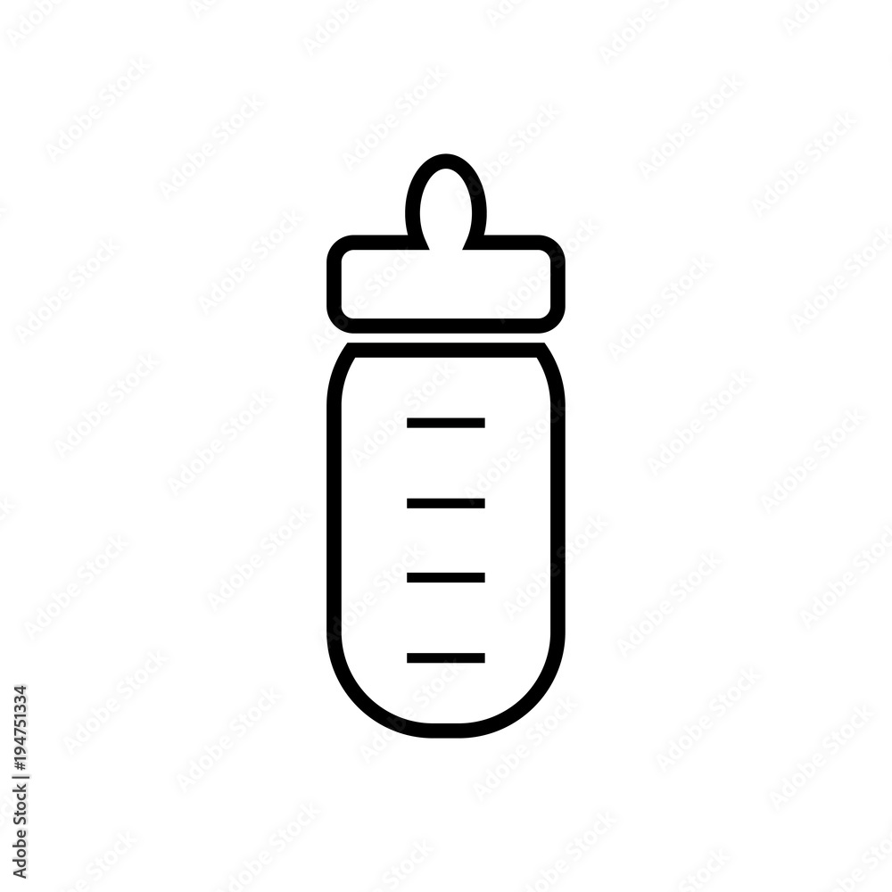 Feeding Bottle or Baby bottle for infants and young children vector illustration Feeding Bottle or Baby bottle for infants and young children vector illustration