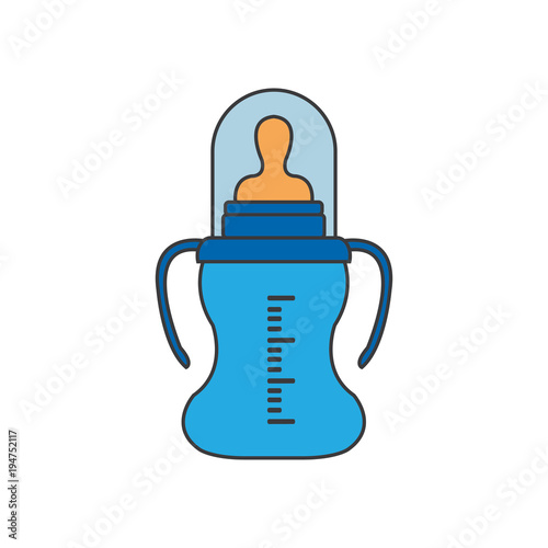Feeding Bottle or Baby bottle for infants and young children vector illustration