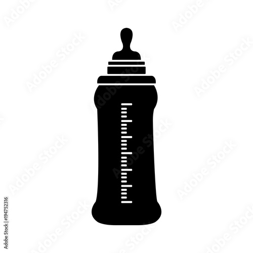 Feeding Bottle or Baby bottle for infants and young children vector illustration