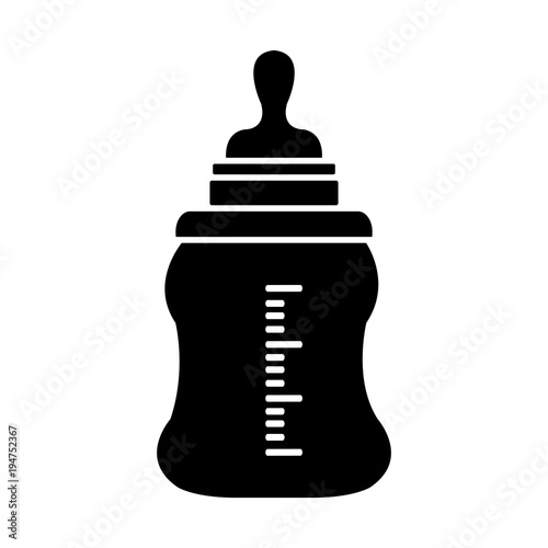 Feeding Bottle or Baby bottle for infants and young children vector illustration