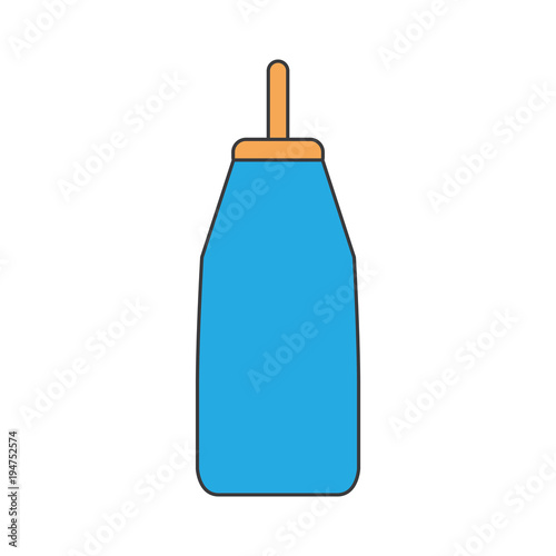 Feeding Bottle or Baby bottle for infants and young children vector illustration