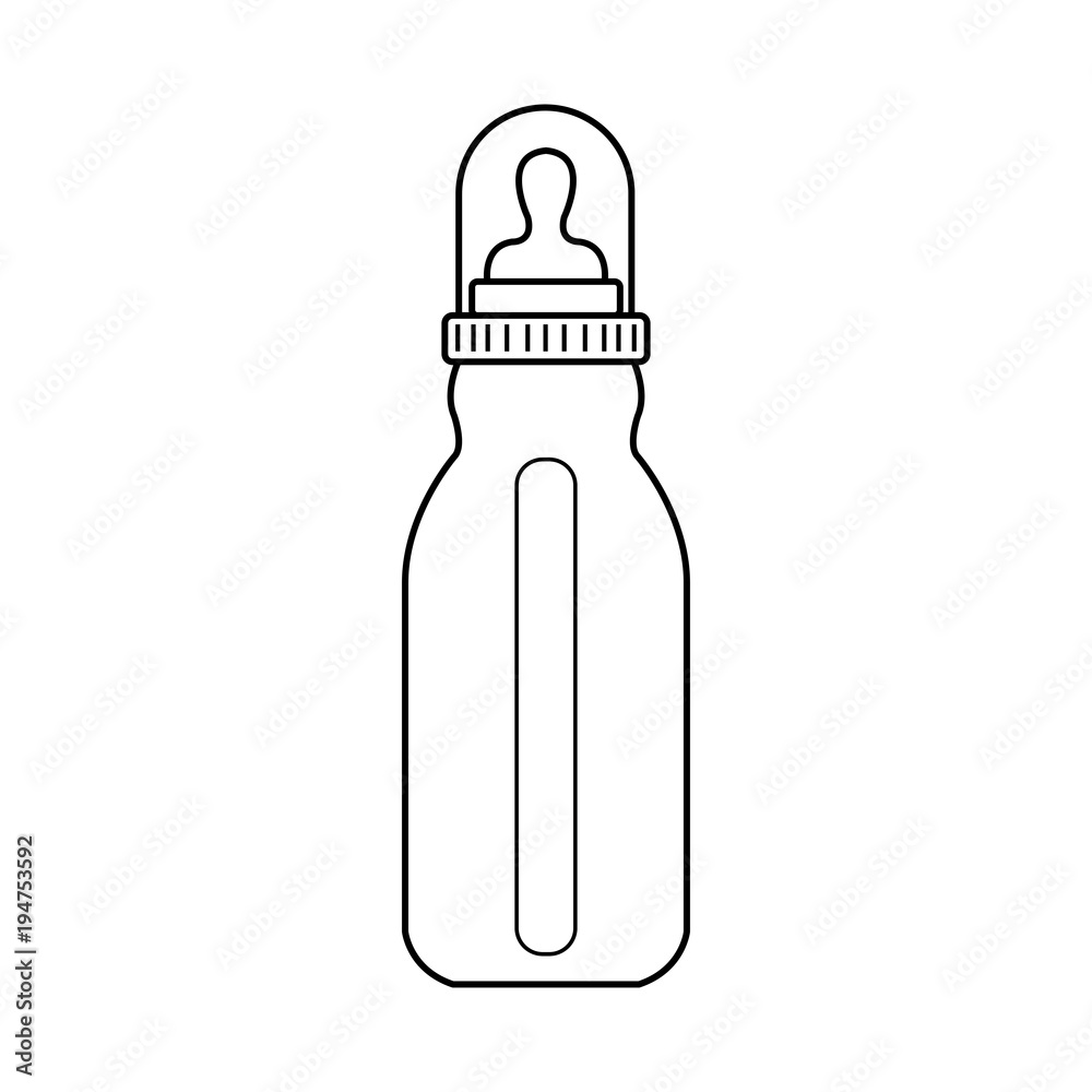 Feeding Bottle or Baby bottle for infants and young children vector illustration Feeding Bottle or Baby bottle for infants and young children vector illustration