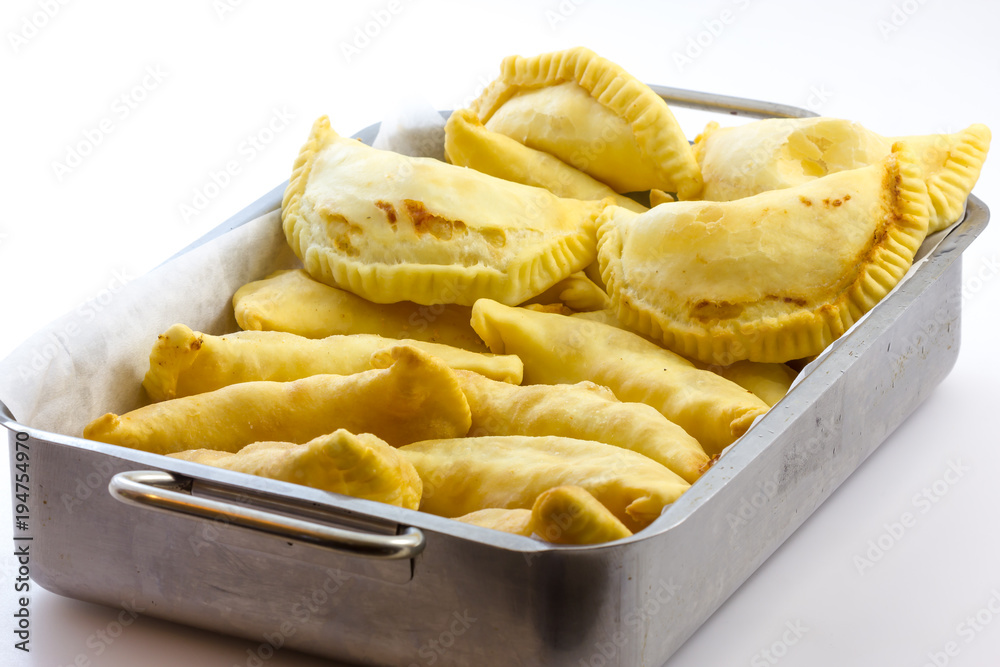 Puglia panzerotti stuffed with tomato and mozzarella Puglia panzerotti stuffed with tomato and mozzarella