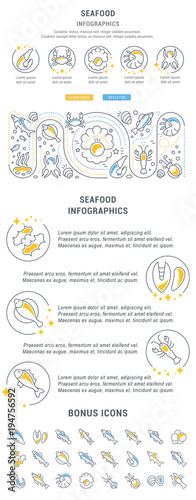 Website Banner and Landing Page of Seafood.
