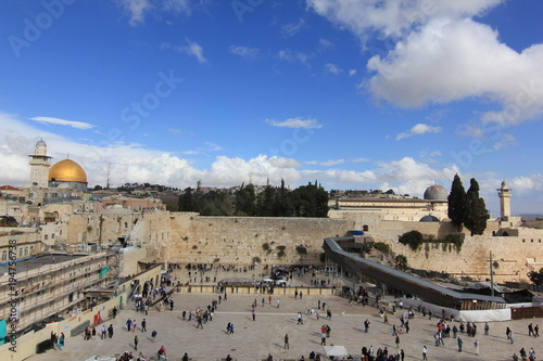 Altstadt von Jerusalem mit Felsendom, Klagemauer, Tempelberg Israel