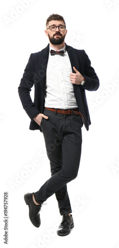 Portrait of handsome hipste...