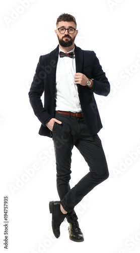 Portrait of handsome hipste...