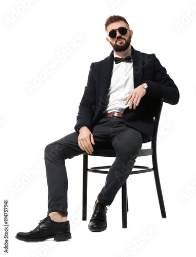 Portrait of handsome hipste...