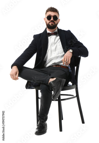 Portrait of handsome hipste...