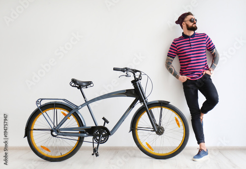 Portrait of handsome hipste...