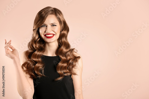Beautiful young woman with ...
